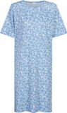 Mey Nachthemd Flower Meadow Dames 3XL Blauw Zijde Katoen