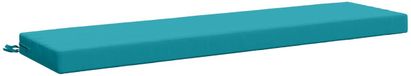 vidaXL Bankkussen SOEST 100% Polyester Turquoise 140 x 40 x 8 cm
