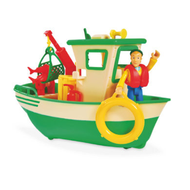 simba Brandweerman Sam - Charlies vissersboot met figuur