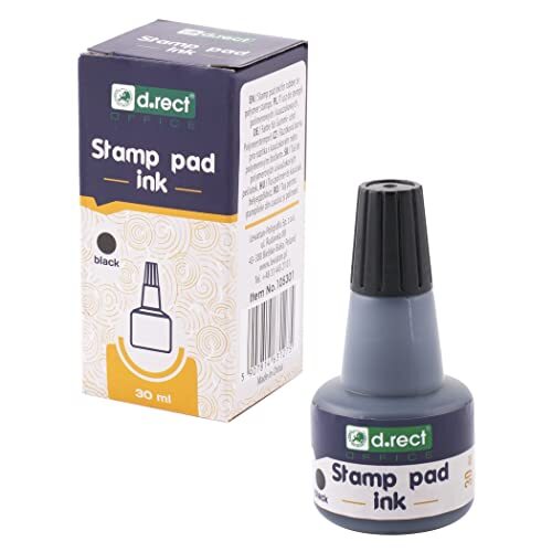 D.RECT Stempelkleur 30ml, ZWART