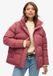 Superdry Halflange Pufferjas Dames Roan Rouge Burgundy