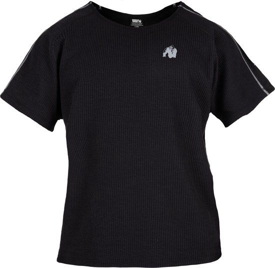 Gorilla Wear Buffalo Old School Workout T-Shirt - Black/Grey - S/M