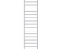 LuxeBath Elektrische badkamerradiator 900W 500x1800 mm Wit gebogen