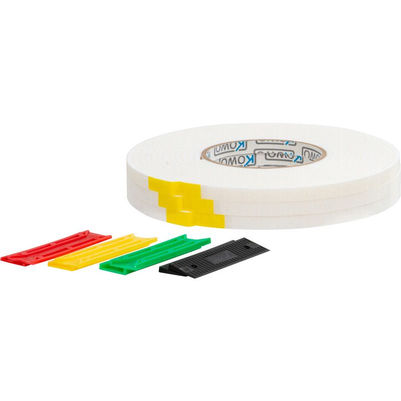 Kowo Glasmontage Set 9x4 mm Wit