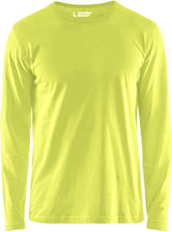 Blåkläder Blaklader T-shirt lange mouw 3500-1042 - High Vis Geel - XXL
