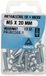 Merkloos Deltafix METAALSCHR. + MOER CK M5 X 20MM