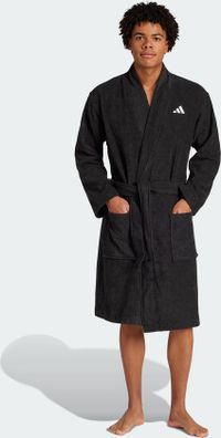 adidas Performance Badjas - Unisex - Zwart - Katoen - Maat M