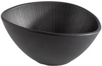 APS 85093 Melamine schaal NERO serveerschaal voor viererij gerechten, 19,0 x 16,5 x 9,0 cm, 0,5 liter