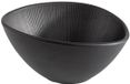 APS 85093 Melamine schaal NERO serveerschaal voor viererij gerechten, 19,0 x 16,5 x 9,0 cm, 0,5 liter