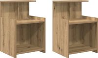 vidaXL Nachtkastje Artisan Eiken 40 x 35 x 60 cm
