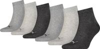 Puma - Unisex Sokken in kwartlengte - 6 Pack - Maat 39-42
