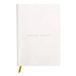 Clairefontaine 104946C Notitieboek met geborduurde Flying Spirit, 180 pagina's, ivoorkleurig, 14,8 x 21 cm, 90 g gelinieerd, omslag van glad lamsleer, wit
