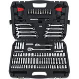 Amazon Basics Dopsleutelset voor monteurs (145 onderdelen)