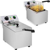 Royal Catering Elektro-Friteuse - 8 Liter - 3200W - Zilver - 1 mand