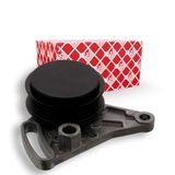 febi bilstein 11341 Spanrol met beugel, voor hulpreem, verpakking van één | Compatibel met: AUDI A4 B5, A4 B5 Avant, A4 B6, A4 B6 Avant, A6 C4, A6 C4 Avant, A6 C5, A6 C5 Avant, CABRIOLET B3