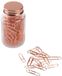 Merkloos / Sans marque Koperen paperclips in glazen pot - 600x stuks