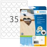 HERMA 10790 Hart Etiketten Wit 350 Stuks