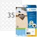 HERMA 10790 Hart Etiketten Wit 350 Stuks