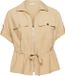 s.Oliver Curve s.Oliver Vrouwen Regular Fit Driekwart Mouw Effen Blazer/Colbert Beige Viscose