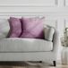DecoKing Henry 58398 Set van 2 kussenslopen van microvezel en fleece met ritssluiting, 45 x 45 cm, paars