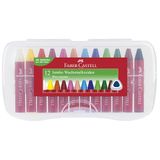 FABER-CASTELL Jumbo-set waskrijt, 12-delig