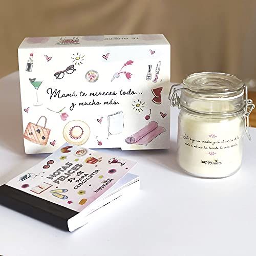 HappyMots Cadeauset voor mama, originele cadeauset voor moeders, \"Je verdient het alles en nog veel meer\", ideale cadeauset voor moeder, wordt geleverd in een mooie geschenkdoos, speciaal cadeau voor Moederdag