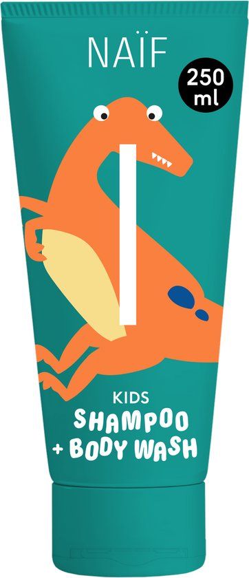 Naif Naïf - 2-in-1 Shampoo & Body Wash - Kids 3+ - Lichaamsverzorging - 0% SLES - Fris & Fruitig - 250 ml