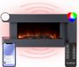 Klarstein ACO7-Studio L&F 2 B elektrische haard met verwarming, 2000 W, donkergrijs