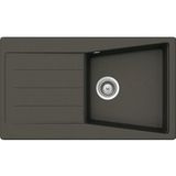 Häfele Évier à poser AS02S avec petit bassin 860 x 500 mm, Anthracite