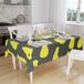Bonamaison Tafelkleed, Anti-Mold, Sneldrogend, Waterdicht, 100% Polyester Tafellaken, Neon Geel, Rook, 140 x 160 Cm