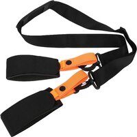 Ski Carrier Orange - Ski and Ski Pole Carrying Strap - Winter Sports Essentials - Snowboarding