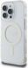 GUESS Magsafe hoesje Geschikt voor Apple iPhone 16 Pro met glittercirkel, Transparant