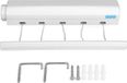 Étendage à linge pliable à monter au mur – Robuste – Convient pour l'intérieur et l'extérieur – 5 fils