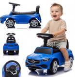 Sun Baby Mercedes C-Class Kindervoertuig, Loopauto met Claxon, ride on, babyauto, loopstoeltje met claxon en motorgeluiden, max 25 kg (Blauw)