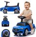 Sun Baby Mercedes C-Class Kindervoertuig, Loopauto met Claxon, ride on, babyauto, loopstoeltje met claxon en motorgeluiden, max 25 kg (Blauw)