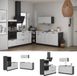 Vicco Keuken Fame-Line, Wit Landhuis/Antraciet, 340 cm zonder werkblad