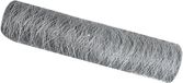 vidaXL Hexagon Fence 0.4 x 100 m Galvanized Steel Silver