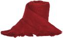 Ania deken, Mohair/wol/polyamide, 230 x 260 cm, baksteenrood