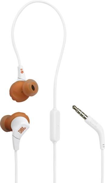 JBL Endurance Run 3 - Bedrade Sport Oordopjes - In-ear met FlipHook & TwistLock - Oortjes - 3.5 mm Koptelefoon Aansluiting - IP65 - Hardlopen & Fitness - Wit