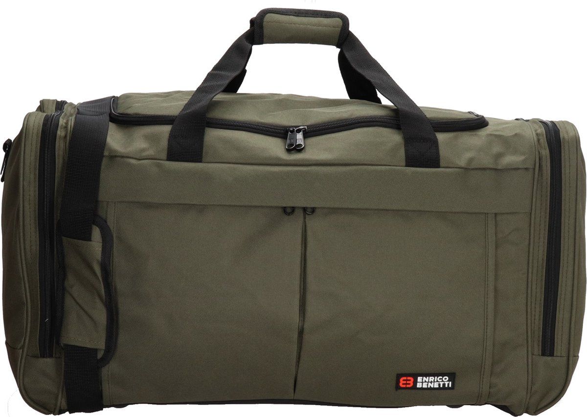 Enrico Benetti Amsterdam Reistas/sporttas M - Olijf groen - Polyester