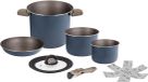Brunner Torralta Set de casseroles de camping - Ø20 - 8 pièces - Empilable - Aluminium - Sans PFOA