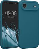 kwmobile hoesje geschikt voor Apple iPhone Air - TPU backcover met siliconen coating - smartphone case in mat petrol