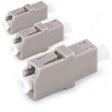 1aTTack.de 3x glasvezel keystone-connectoren OM1 of OM2 (UPC of PC) LC simplex female naar LC simplex female multimode beige