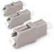 1aTTack.de 3x glasvezel keystone-connectoren OM1 of OM2 (UPC of PC) LC simplex female naar LC simplex female multimode beige