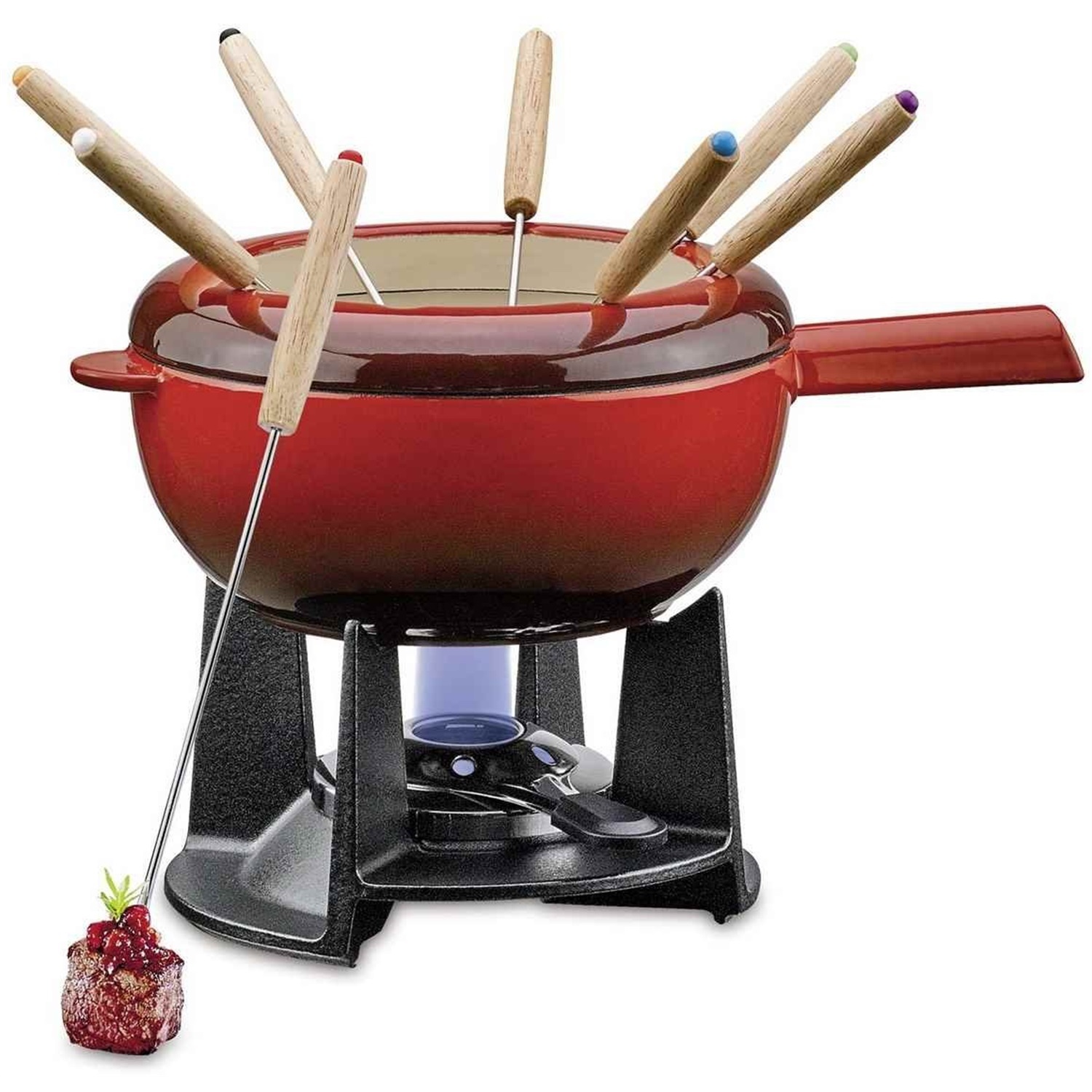 Spring garnitur fondueset rood