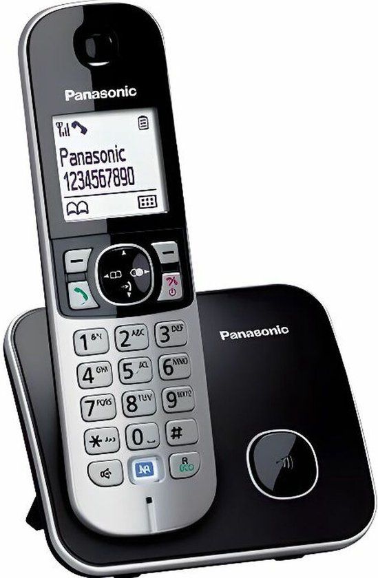 Panasonic KX-TG6811 - Draadloze telefoon - DECT - Zwart/Zilver