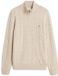 Tommy Hilfiger Pull en laine pour homme - Taille L - Crème