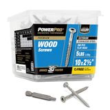 Hillman 48627 Power Pro Premium 305 roestvrijstalen houtschroef, 10 x 2,5, 430 Pack