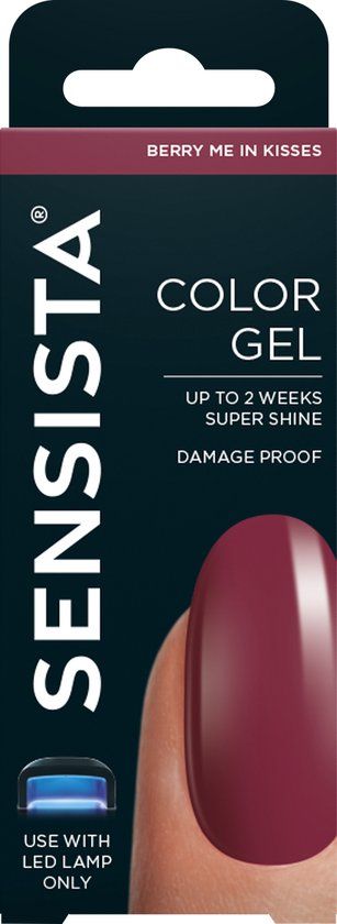 Sensista Color Gel - Berry Me In Kisses - Gellak - Bordeaux Rood - 7.5ML - Gel nagellak voor LED Lamp