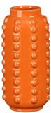 Mica Decorations Bloemenvaas - boaz - gebobbeld - oranje - 18 x 8 cm